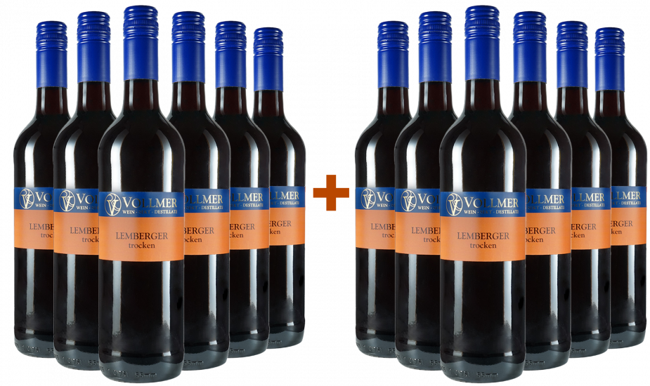 6+6 Paket Lemberger trocken - Weingut Roland Vollmer