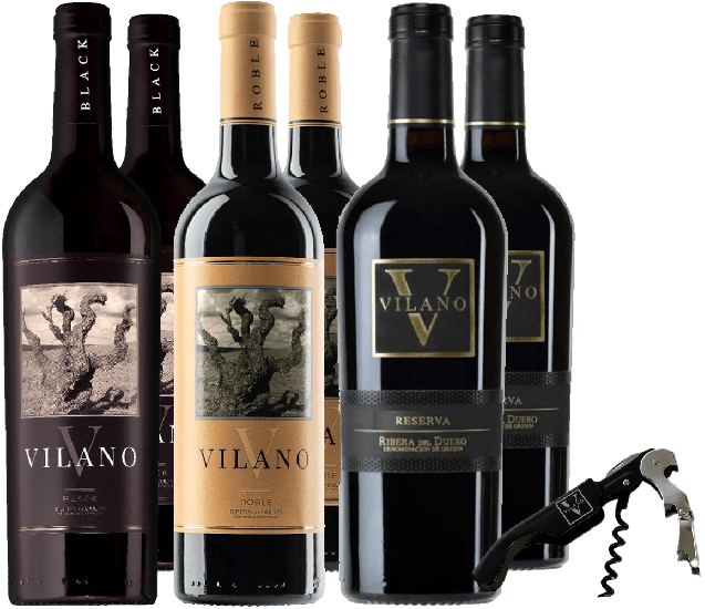 Kennenlernpaket Bodegas Vilano Ribera del Duero DO (+ Korkenzieher als Geschenk) - Bodegas Vilano