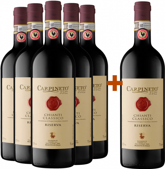 5+1 Paket Chianti Classico Riserva DOCG - Carpineto
