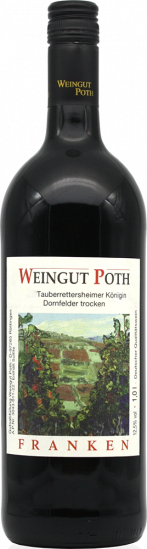 2021 Tauberrettersheimer Königin Dornfelder Qualitätswein trocken 1,0 L - Weingut Poth