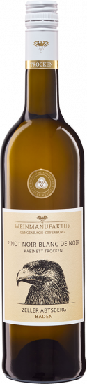 2025 Zeller Abtsberg Pinot Noir Blanc de Noir Kabinett trocken - Weinmanufaktur Gengenbach