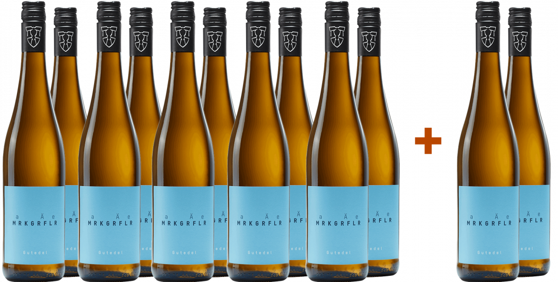 10+2 Paket MRKGRFLR Gutedel - Markgräfler Winzer  