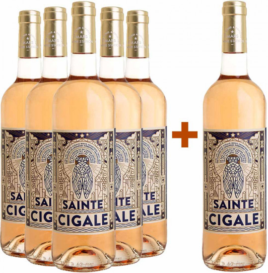 5+1 Paket Sainte Cigale Rosé - Sainte Cigale by Mars Wine Station