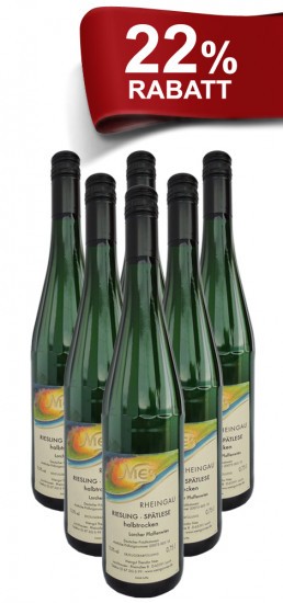 22% Rabatt 2012 Lorcher Pfaffenwies Riesling Spätlese halbtrocken - Weingut Nies