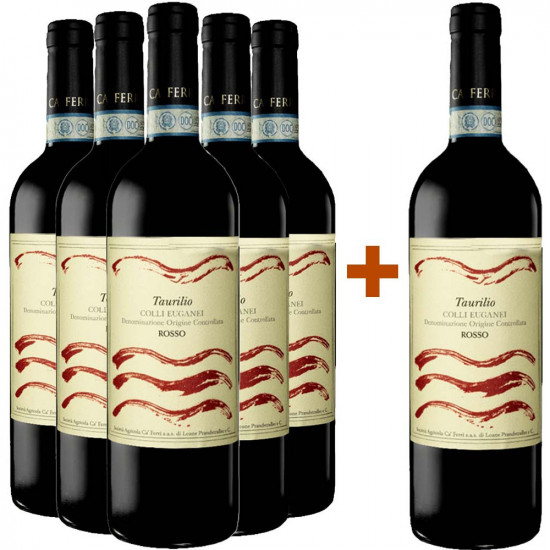 5+1 Paket Taurilio Vino Rosso Colli Euganei DOC - Vini Ca' Ferri