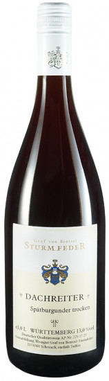 2021 Dachreiter Spätburgunder trocken 1,0 L - Weingut Graf von Bentzel-Sturmfeder