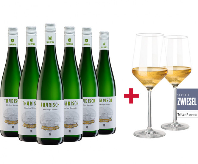 Riesling Kabinett Paket + Gratis 2er Set Schott Zwiesel PURE Gläser