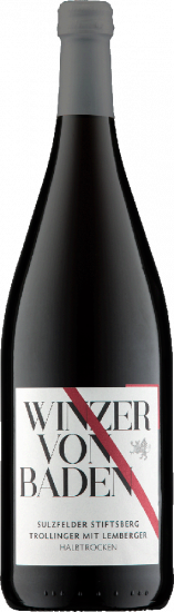 2022 Trollinger mit Lemberger Sulzfelder Stiftsberg halbtrocken 1,0 L - Winzer von Baden
