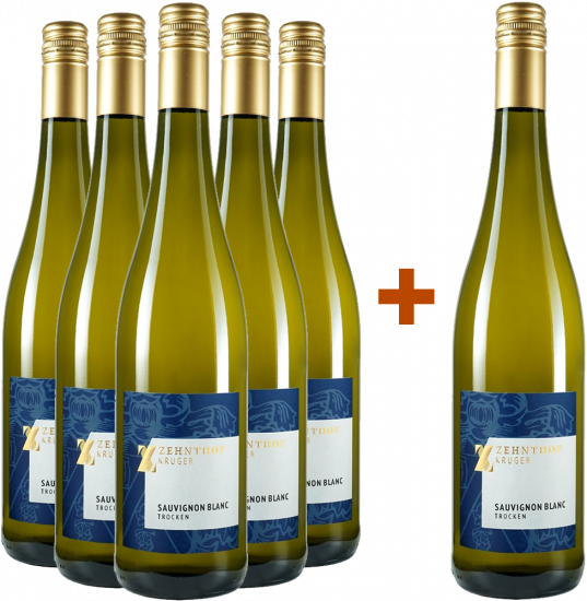 5+1 Sauvignon Blanc Paket trocken - Weingut Zehnthof Kruger