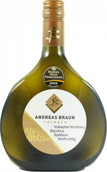 2024 Volkacher Kirchberg Bacchus Spätlese lieblich - Weingut Andreas Braun