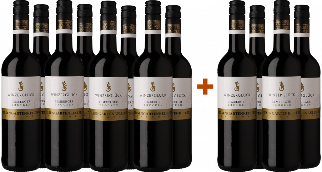 8+4 Paket Winzerglück Lemberger - Felsengartenkellerei Besigheim