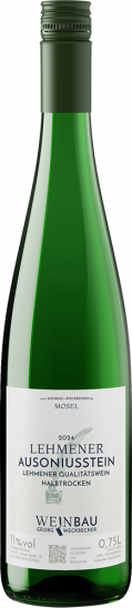 2024 Lehmener Ausoniusstein Riesling Qualitätswein halbtrocken - Weinbau Weckbecker