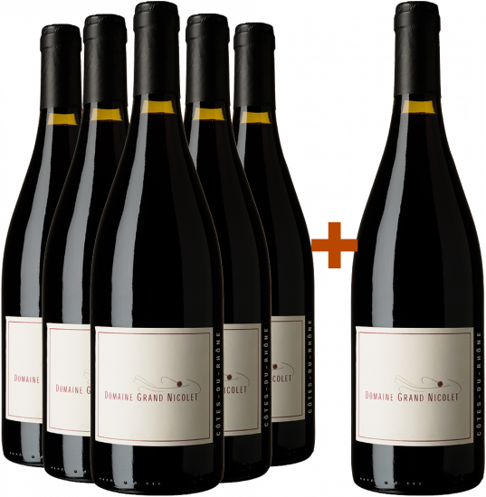 Rabattiertes Paket Côtes du Rhône AOP - Domaine Grand Nicolet