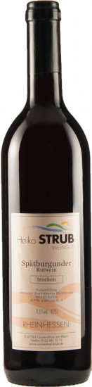 2021 Spätburgunder trocken - Weingut Heiko Strub