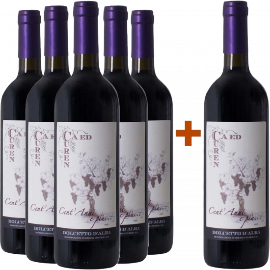 5+1 Paket Cent'anni e più...Dolcetto D'Alba DOC - Ca ed Curen