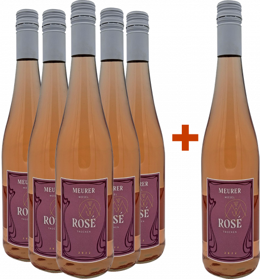 5+1 Rosé-Paket trocken - Weingut Meurer (Reil an der Mosel)