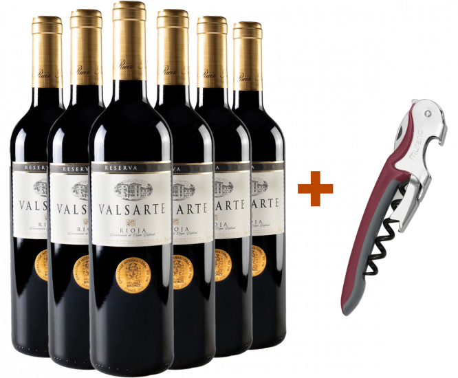 Pack descuento Valsarte Reserva Rioja DOCa (+ regalo sacacorchos) - Bodega Solana de Ramirez Ruiz