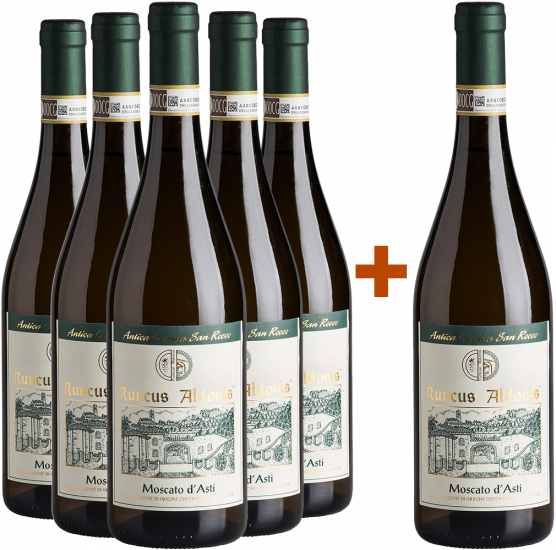 5+1 Paket Moscato d'Asti DOCG - Antica Cascina San Rocco