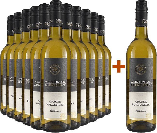 11+1 Paket Grauburgunder trocken - Weinkontor Edenkoben (Winzergenossenschaft Edenkoben)