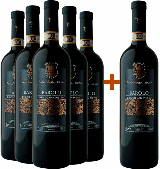 5+1 Paket Bricco San Pietro Barolo DOCG - Anna Maria Abbona