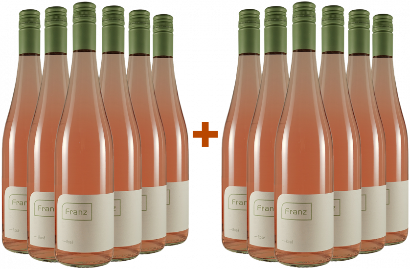 6 + 6 Paket 2024 Rosé trocken Bio Bio - Weingut Franz