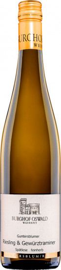 2018 Cuvée WEIß aus Riesling & Gewürztraminer feinherb - Weingut Burghof Oswald