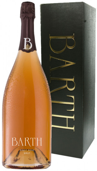Magnum Pinot Rosé Sekt Brut 1,5L im schwarzen Geschenkkarton - Barth Wein- und Sektgut