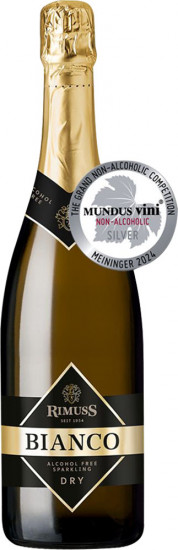 2024 Rimuss - Bianco Sparkling Dry ohne Alkohol, Mundus Vini Silber trocken - Somee