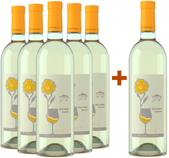 5+1 Paket Pinot Grigio Superiore Friuli Aquileia DOC - Foffani