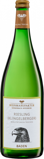 2025 Klingelberger Riesling trocken 1,0 L - Weinmanufaktur Gengenbach