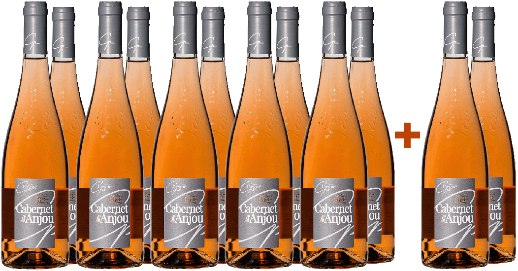 10+2 Paket Cabernet d'Anjou Halbtrocken - Château Piéguë