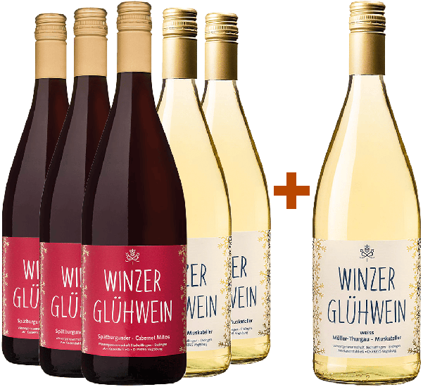 5+1 Paket Winterglühen rot/weiß - BISCHOFFINGER WINZER