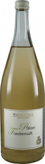 2025 Pfälzer Traubensaft weiß 0,96 L - Weingut Deck