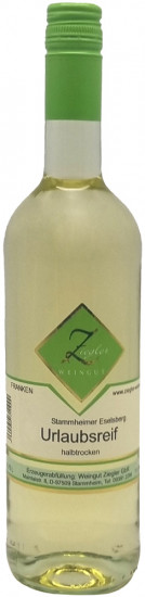 2021 Urlaubsreif halbtrocken - Weingut Ziegler