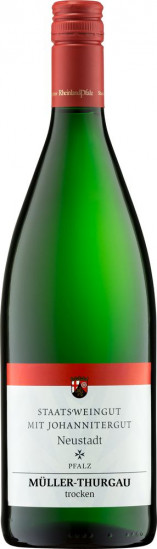 2025 Pfalz Müller-Thurgau Qualitätswein trocken 1,0 L - Staatsweingut mit Johannitergut