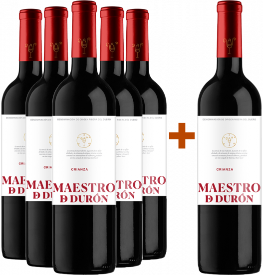 5+1 Aktionspaket Maestro de Durón Crianza Ribera del Duero DO - Bodegas Durón