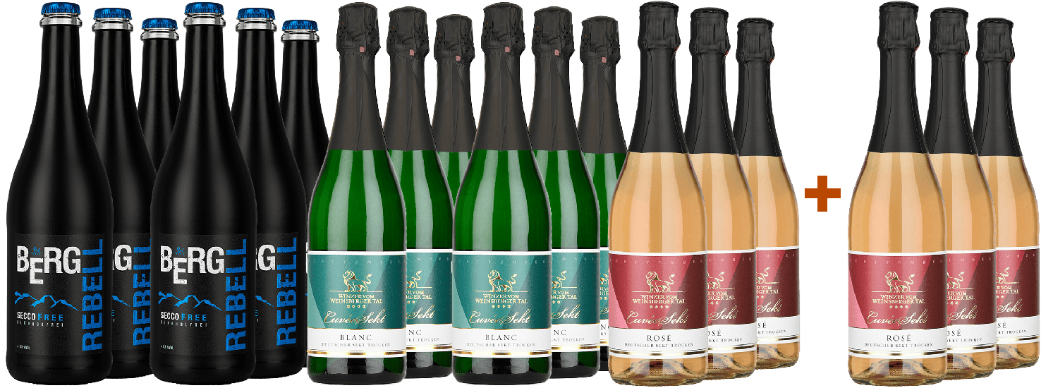 15+3 Schaumwein-Paket - Winzer vom Weinsberger Tal