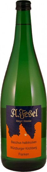 2018 Würzburger Abtsleite Bacchus halbtrocken 1,0 L - Weingut A. Fesel