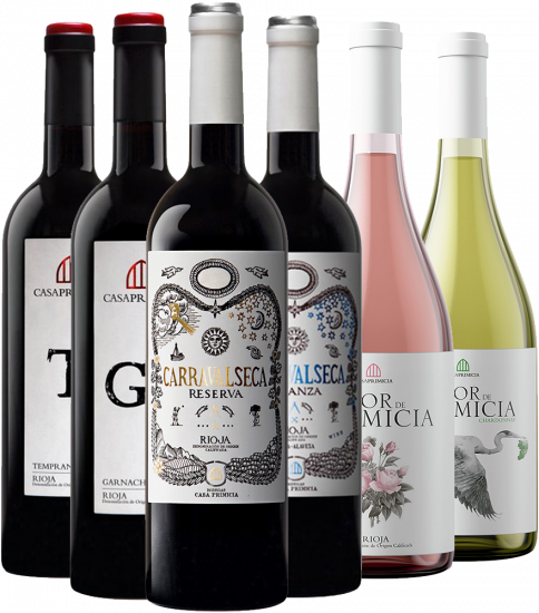 Casa Primicia Rioja Rebsorten Probierpaket Rioja DOCa - Casa Primicia