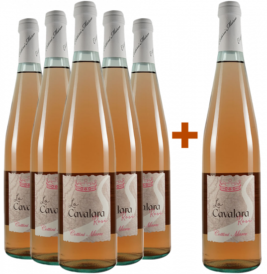 5+1 Paket La Cavalara rosé - Cottini Marco