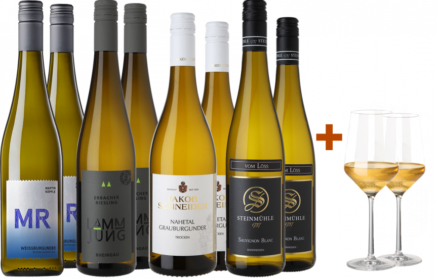 Premiumweine mit gratis Gläsern