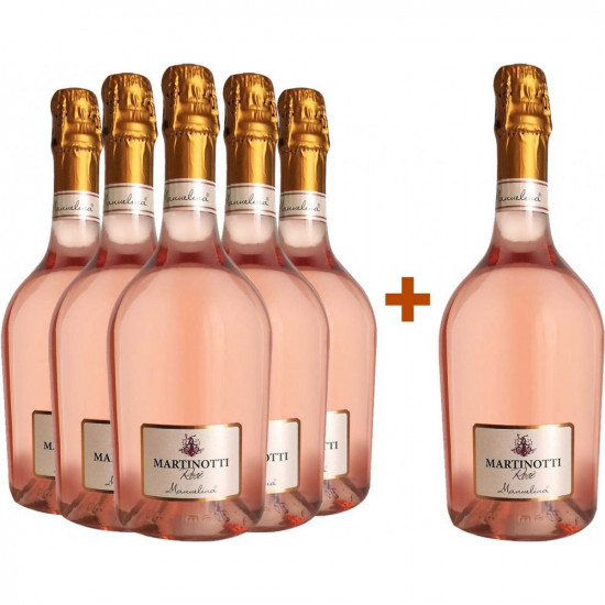 5+1 Paket Martinotti Rosé extra dry - Manuelina