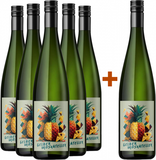 5+1 Paket Gelber Muskateller süß - WEINCROWD