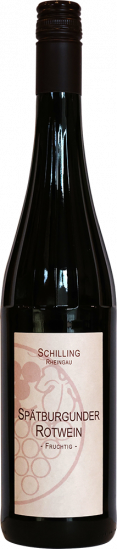2023 Spätburgunder Rotwein fruchtig lieblich - Weingut Ernst-Peter Schilling