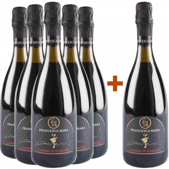 5+1 Paket Lambrusco Reggiano DOC - Francesca Mara