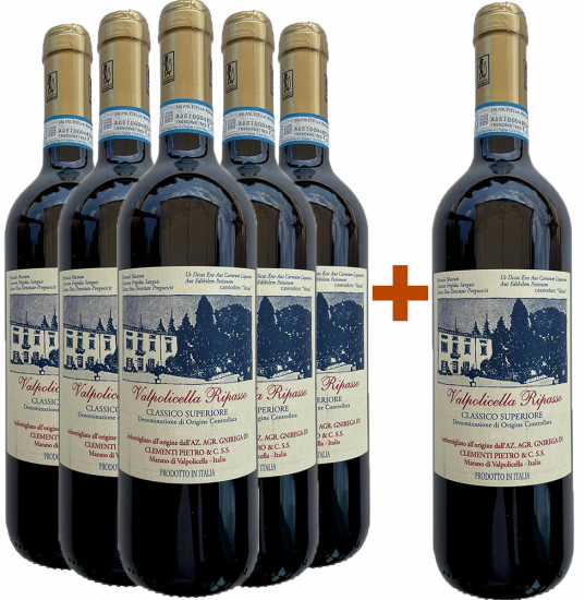 5+1 Paket Ripasso Valpolicella Classico DOC - Clementi