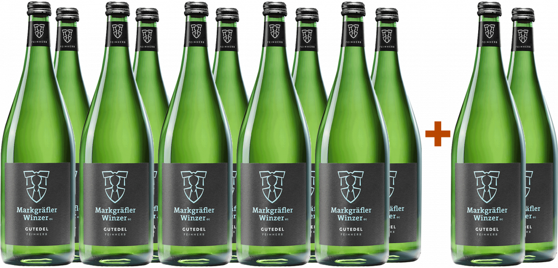 10+2 2024 Gutedel feinherb 1,0 L - Markgräfler Winzer  