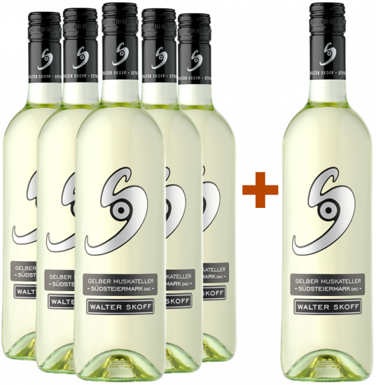 5+1 Paket Gelber Muskateller Südsteiermark DAC - Weingut Walter Skoff