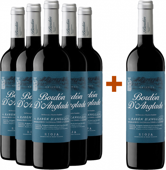 5+1 Paket Bordón d’Anglade Crianza - Bodegas Franco-Españolas