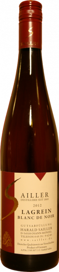 2012 Lagrein Blanc de Noir mild - Weingut Destillerie Harald Sailler